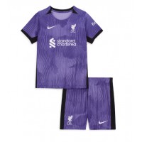 Camisa de time de futebol Liverpool Replicas 3º Equipamento Infantil 2023-24 Manga Curta (+ Calças curtas)